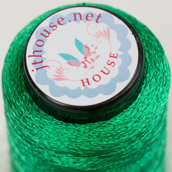 JThouse Italian Viscose Yarn - Green, 50g, 750m, Soft & Silky for Lace Projects