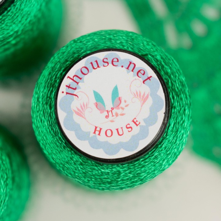JThouse Italian Viscose Yarn - Green, 50g, 750m, Soft & Silky for Lace Projects