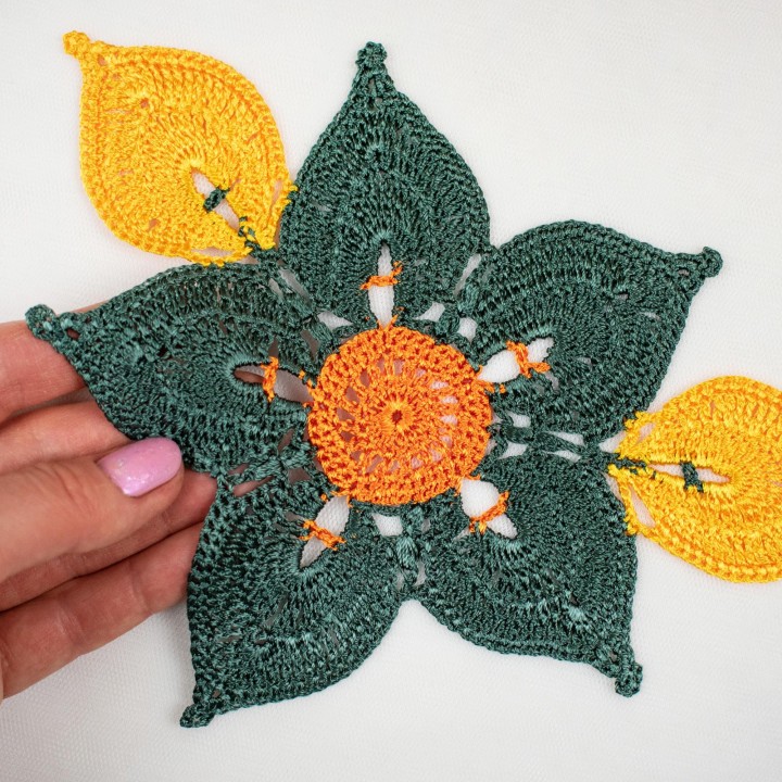 Flower Floria Crochet Pattern: Stunning 5-Petal Motif with Tutorial, Diagrams & Video Guide - Perfect for Elegant Designs!