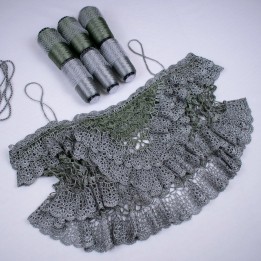 Joy Verde Crochet Summer Top - Handmade Oversized Green Viscose Blouse - Unique Lace Design for S/M/L