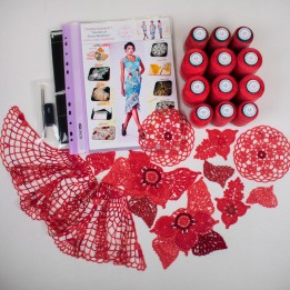 DIY Crochet Dress Kit "Secrets of Dress Martinica" with Italian Viscose Yarn, Pattern, and Tutorials