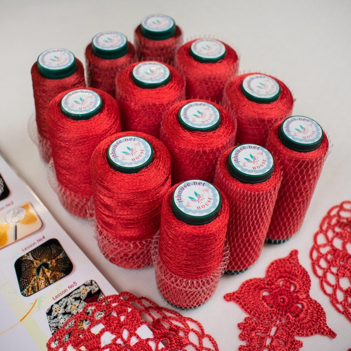 DIY Crochet Dress Kit "Secrets of Dress Martinica" with Italian Viscose Yarn, Pattern, and Tutorials