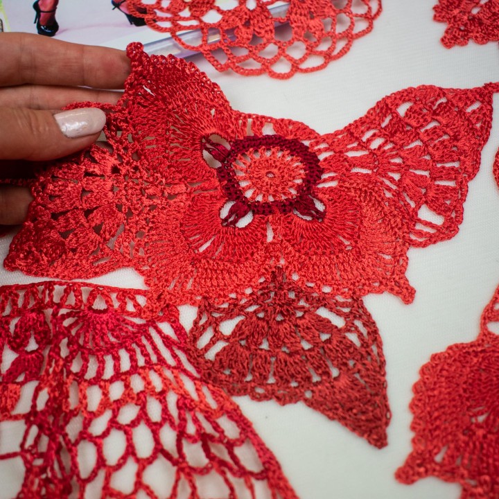 DIY Crochet Dress Kit "Secrets of Dress Martinica" with Italian Viscose Yarn, Pattern, and Tutorials