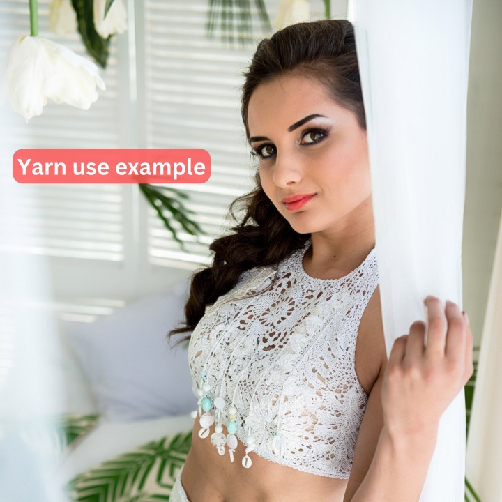 JThouse Italian Viscose Yarn, 100% Soft Light Gray, 50g Cone for Lace Projects, 750m Length